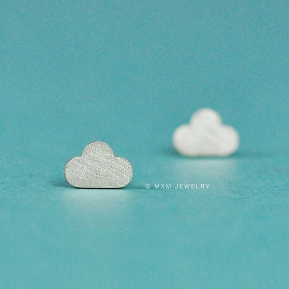 Tiny Cloud Earrings