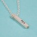 Cube Tube Necklace w/ Custom Initial