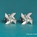 Tiny Pinwheel (windmill) Earrings 0.30 inches