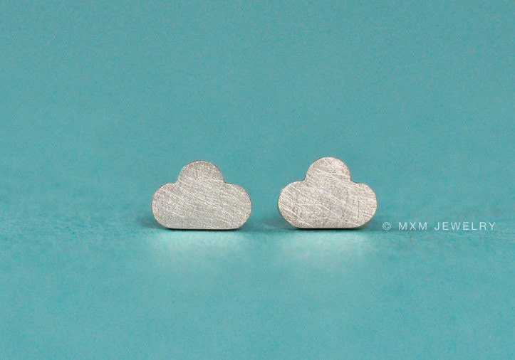 Tiny Cloud Earrings