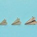 1" Tiny Paper Airplane II Pendant/Necklace with 24" chain