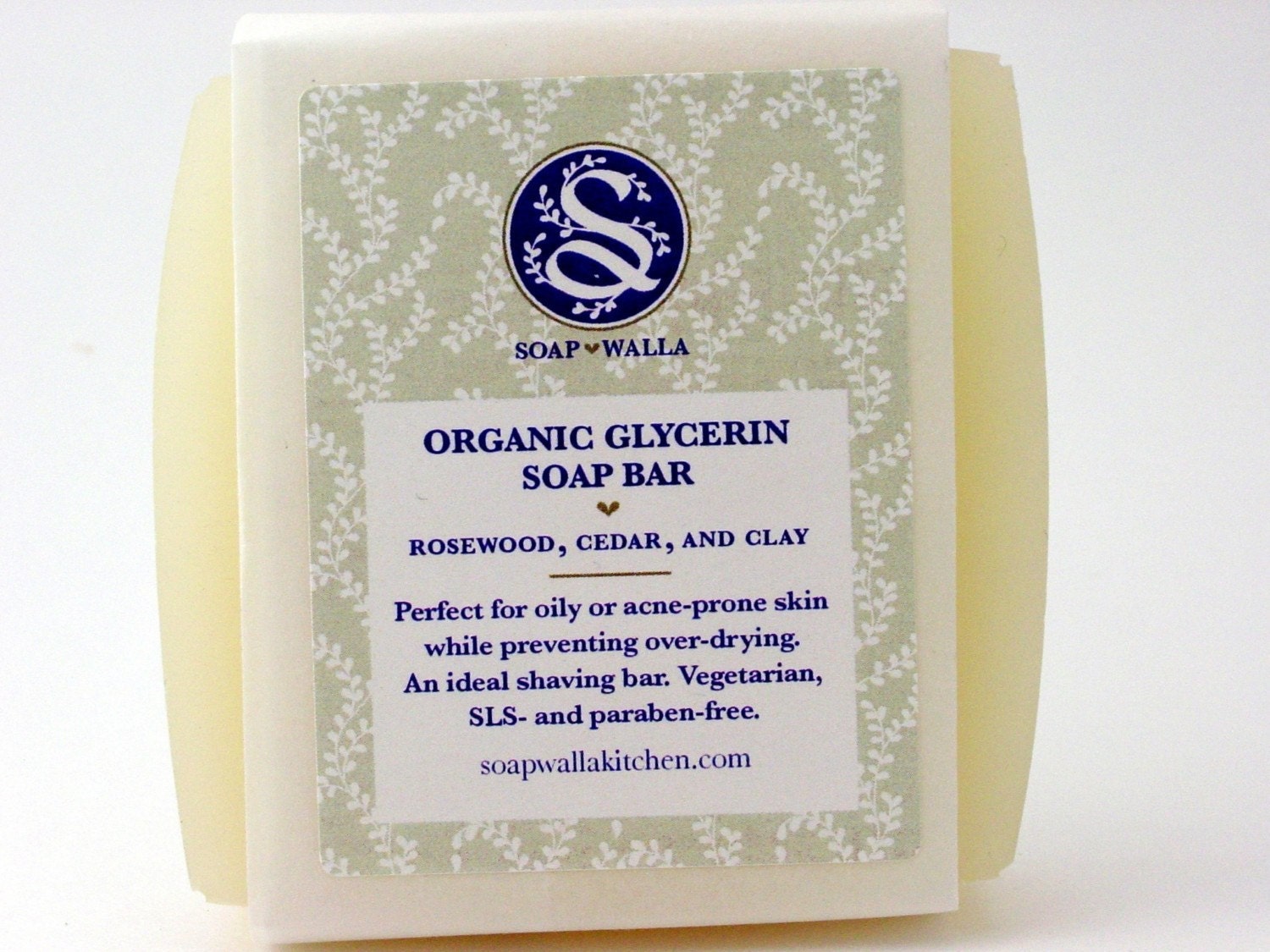 Organic Rosewood, Cedar and Clay Shaving Soap Bar
