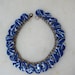 Blue Button Bracelet and Earrings