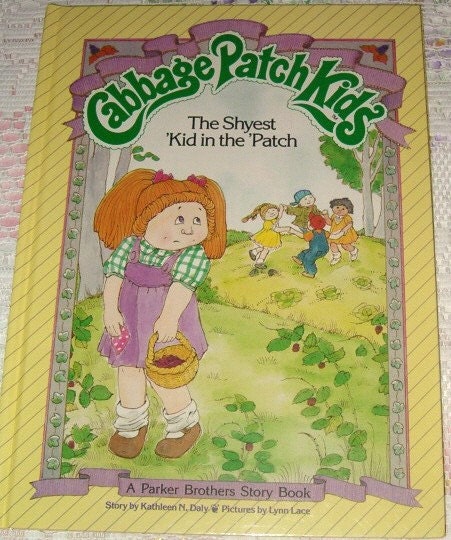 Vintage 1984 CABBAGE PATCH Kid DOLL Hardcover Children Book Shyest Kid Kathleen Daly Parker Brothers Story book