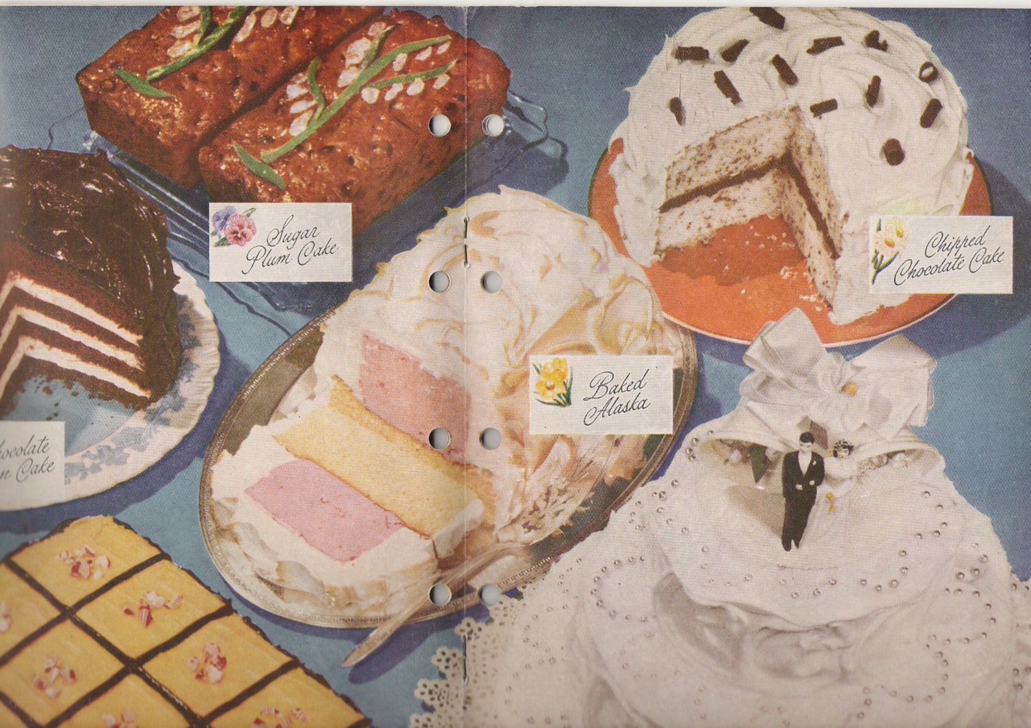 Betty Crocker - Vintage 1951 Pink Cake Mix Magic Recipe Cookbook Pamphlet Booklet Desserts Cookies Toppings Sauces Book