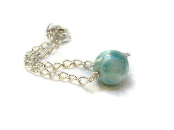 Larimar bracelet simple look Jewelry gift under 50