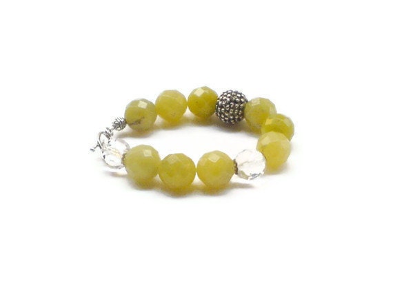 Lemon jade bracelet yellow sorbet