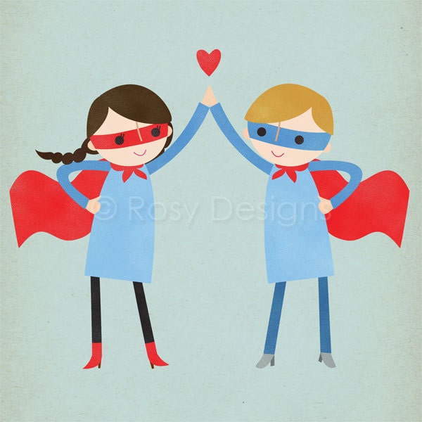 Super High Five - Couple - 8 x 10 Archival Print