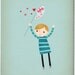 Catching Hearts - Boy - 8 x 10 Archival Print