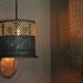 Antique Minnow Bucket Hanging Light with 30 or 60 Antique Bulb
