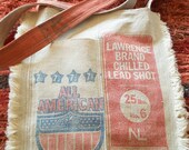 Grain Sack Bag Messenger Purse Vintage Gun Shot Grainsack Cross Body Gift