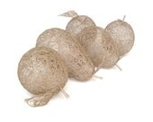 NATURAL LINEN FRUITS compositon gift wraped