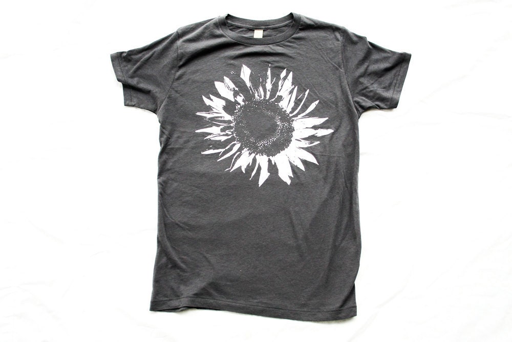 Men T-SHIRT SUNFLOWER - Alternative Apparel - Clothing -  XS, Small, Medium, Large, Extra Large, 2X and 3X