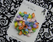 LPB - Pink, Peach, Maize, Mint, Light Blue & Orchid BITTY Boutique Korker Hair Bow