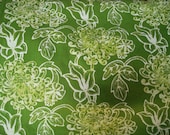 Sweet Large Floral Patterned Green Fabric - fridayfindsmama
