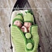 Crochet Newborn 2 Sweet Peas in a Pod Cocoon and Hat Set TWINS