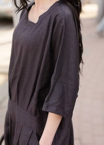 forever classics gray flax dress (more colour and size choice)-D5