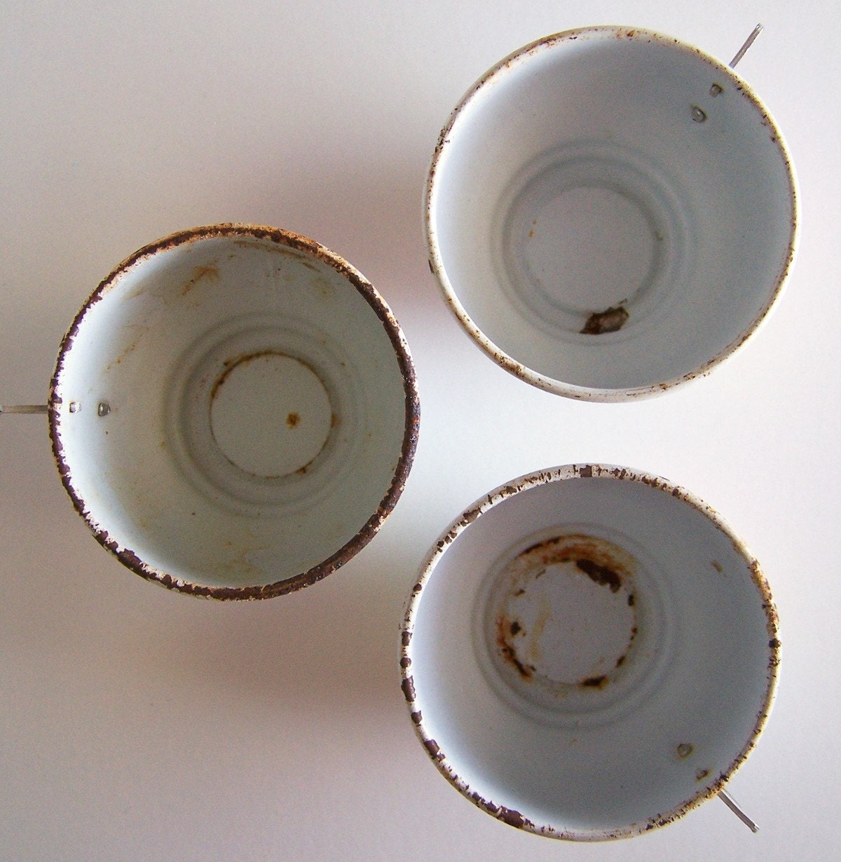 Vintage Tin Teacups Kids Toys Flowers Butterflies