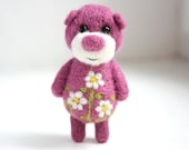 Lilac pocket bear with daisies 1 - unpetitours