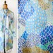 Vintage 1960s SEAGLASS Paisley Psychedelic Secretary Mini Dress xs/s