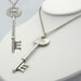 Grand Master Skeleton Key in Antitue Silver on a 24" Chain (Made in NYC)