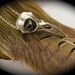 Small Raven Skull Necklace, Solid Sterling Silver,  No chian