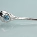 Gemstone Eyed Hummingbird Skull in Sterling on silver chain Swiss blue topaz Bird Skull Jewelry Made in NYC by Blue Bayer Design