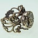 Little Watch-Part Filagree  Steampunk Ring (adjustable sizes 6-10)