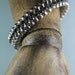 Bird Skull Bangle Braclet 14k solid White Gold
