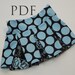 Cheerleader Pleated Skirt, SEWING TUTORIAL, Girls Skirt, PDF Instructions