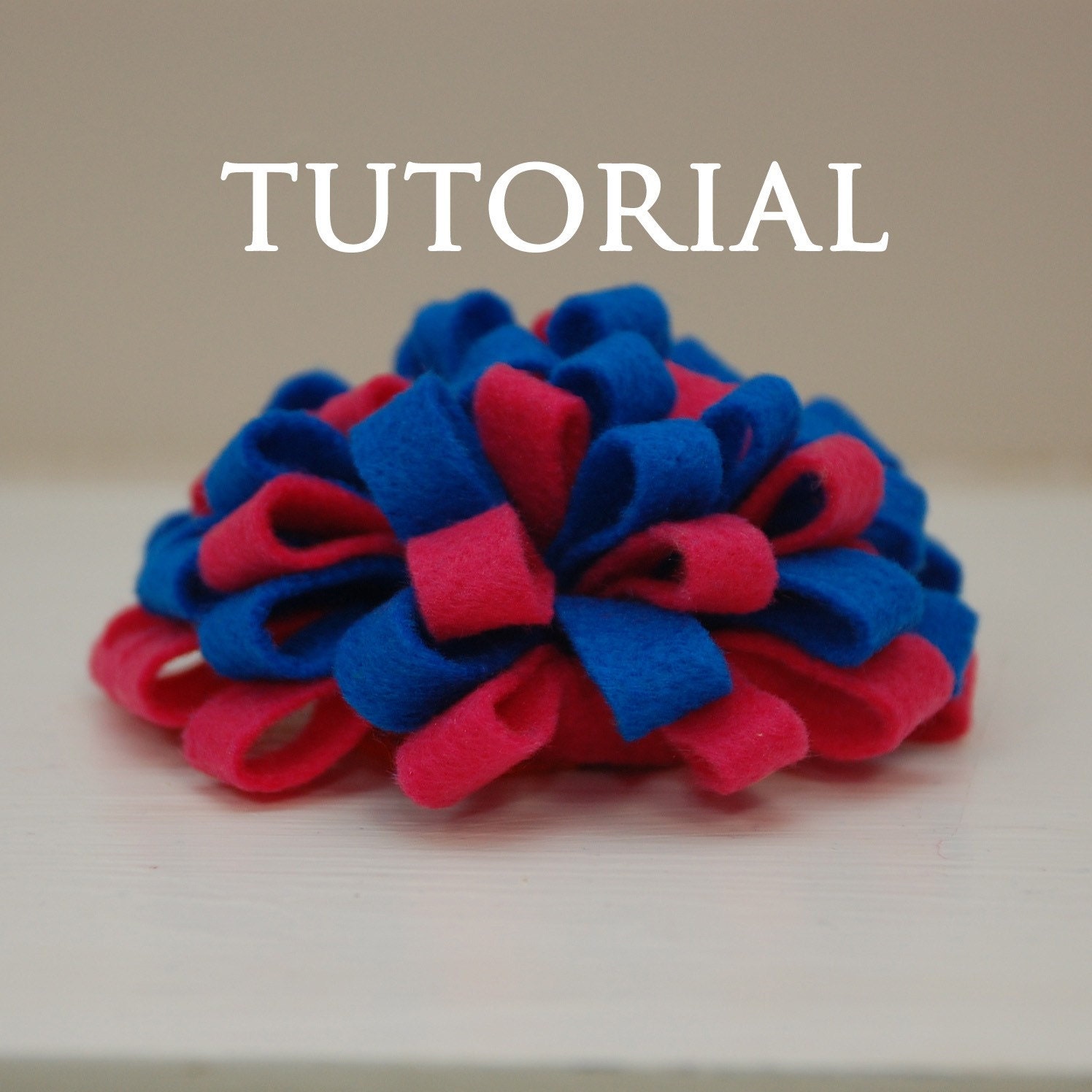 Pom Pom Flower and Hair Accessory TUTORIAL and Instructions