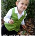 Boys Vest Sewing Pattern, Easy PDF Tutorial, 3m-7 Reversible