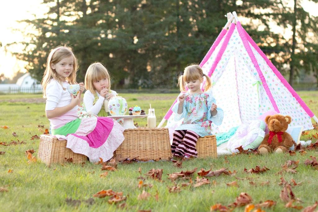Tent - Tee Pee Sewing Tutorial, PDF Fort Instructions