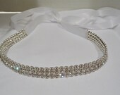 Bridal Rhinestone Headband, CAYLA, Bridal Headpiece, Rhinestone Headband