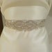 Bridal Rhinestone Sash, AFRODITE, Silver Sash, Crystal Sash, Bridal Belt, Ribbon Sash