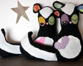 skunk stuffed animal plush, skunk plush, skunk softie, handmade/ eco friendly