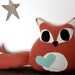 stuffed animal fox, plush