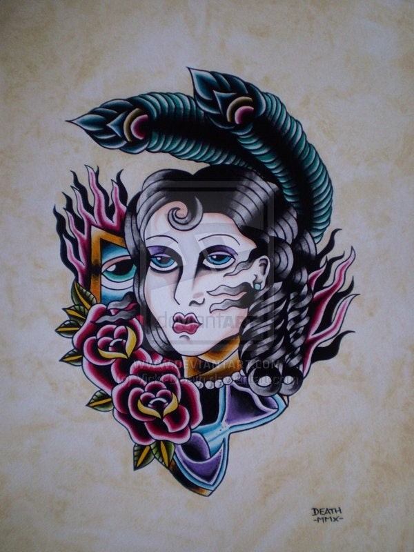 Julietta Original Tattoo Painting