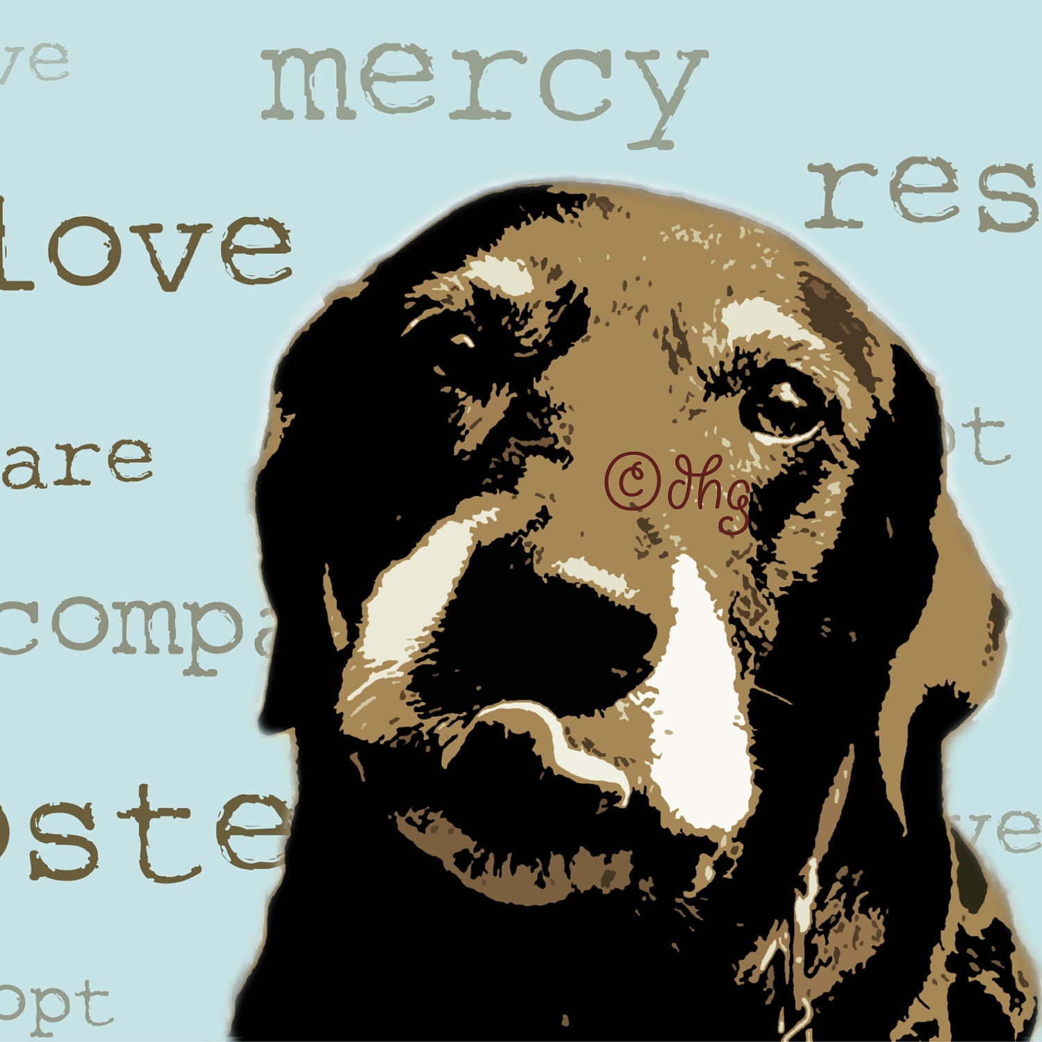 Rescue Dog Print