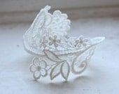 Lace Bracelet - Chloe Cuff in Ivory - Bridal Lace Bracelet - Wedding Lace Cuff