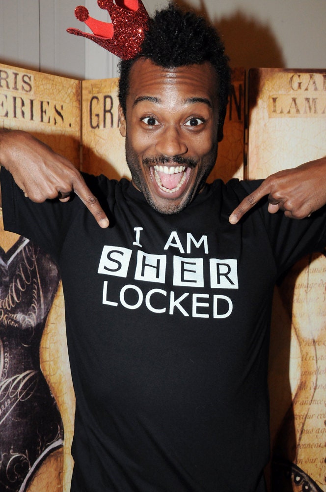 I am SHER Locked.  Men's American Apparel tee in MEDIUM