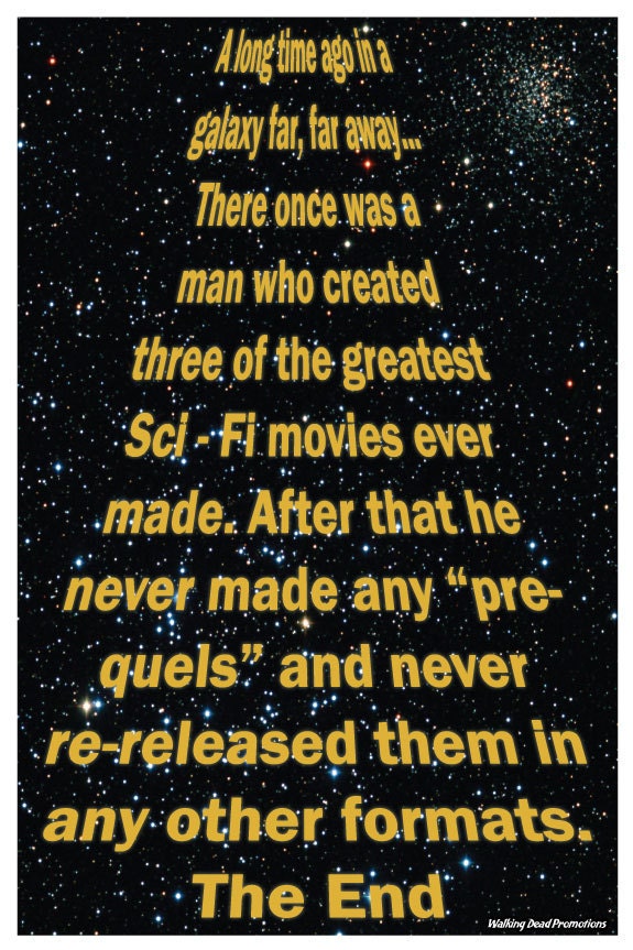 The Greatest Star Wars Poster of all time Wall art