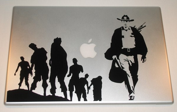 The Walking Dead Rick Grimes Laptop Decal Art Zombie macbook