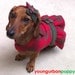 CLEARANCE SALE The HUNTRESS Plaid Christmas Dress for Dogs