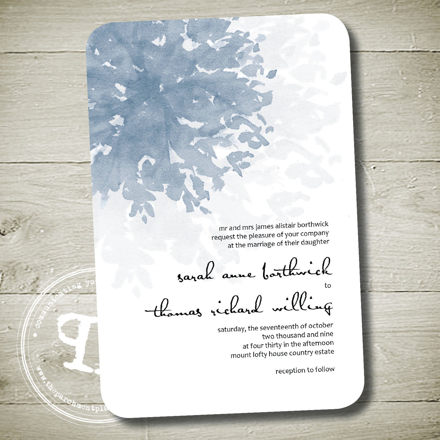 AT LAST Custom Personalised Printable Invitation