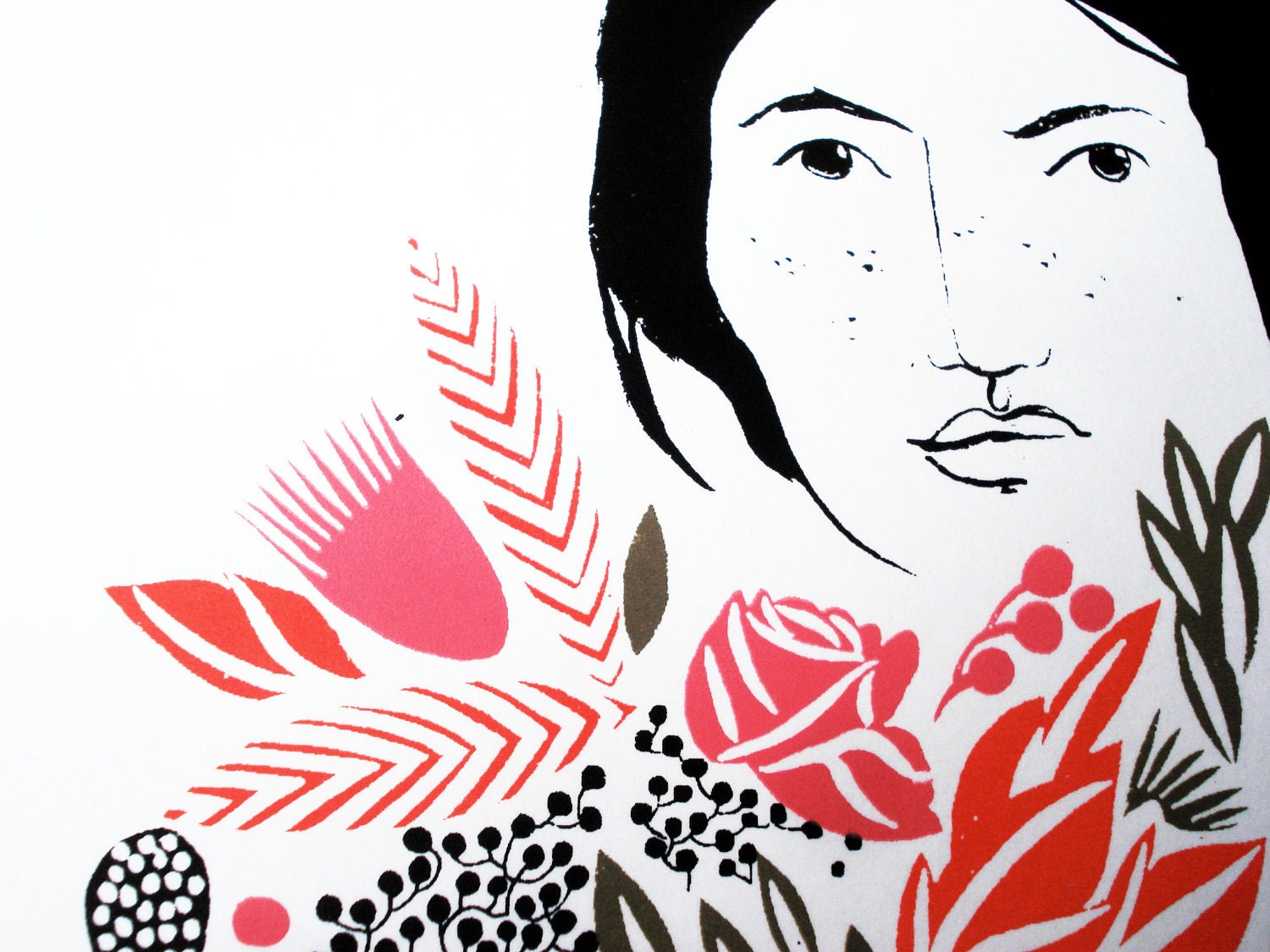 Girl with Flowers