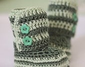 Crochet Baby Booties - Baby Ankle Boots ready to wear (0-6 months)
