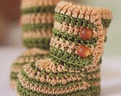 Crochet Baby Booties - Baby Ankle Boots ready to wear (0-6 months)