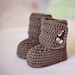 Crochet Baby Booties - Baby Ankle Boots ready to wear (0-6 months)