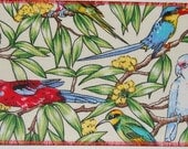 Fabric Post Card - Australian Parrots
